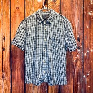 Abercrombie & Fitch shirt, medium,blue plaid, soft fabric, made for outdoor wear